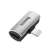 Baseus L46 Lightning audio adapter két Lightning porttal, ezüst és fekete