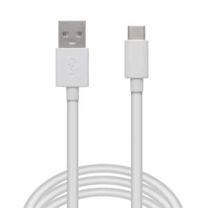 Бял USB Type-C кабел, 1 метър дължина - USB кабел