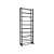Black metal shoe rack, 30 pairs, 25 cm x 52 cm x 140 cm