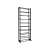 Black metal shoe rack, 30 pairs, 25 cm x 52 cm x 140 cm