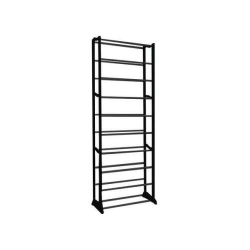Praktikus Fém Cipőtartó Állvány - 10 Polc - 30 Pár Cipőnek - 140cm