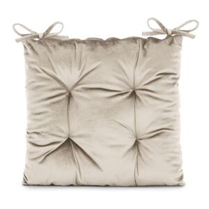 AmeliaHome Aleksa Cream Chair Cushion - Glamour Style - AmeliaHome
