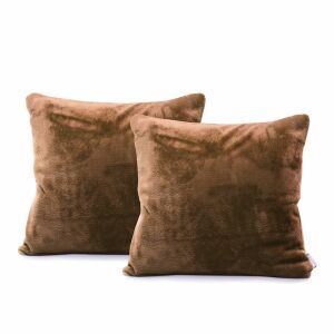 DecoKing MIC brown cushion covers, 45x45 cm, classic style - DecoKing