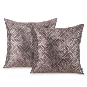 AmeliaHome Caspe grafitno sive ukrasne navlake za jastuke s geometrijskim uzorkom, 45x45 cm - Posteljina