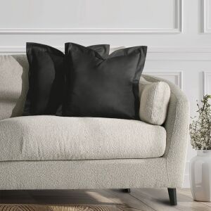 Poszewka dekoracyjna VELVET kolor szary styl glamour aksamit 45x45 ameliahome 131407134