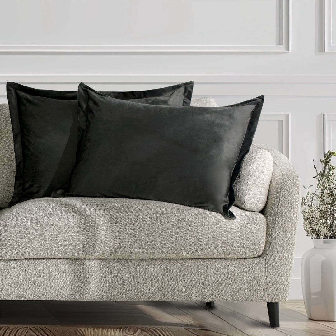 Díszpárnahuzat VELVET szürke glamour bársony 50x70 ameliahome