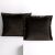 Two AmeliaHome Velvet brown cushion covers on white background