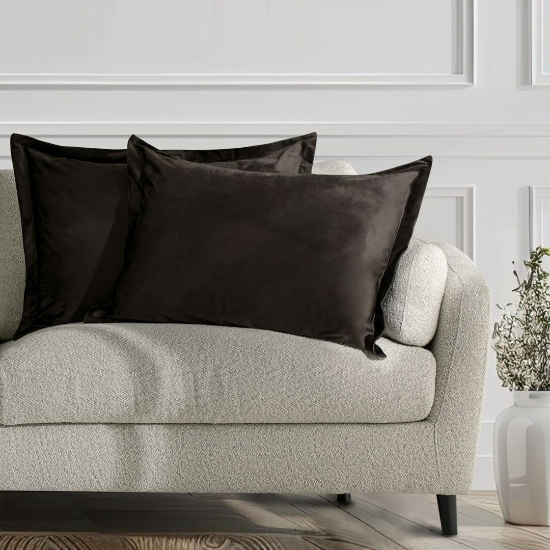 Díszpárnahuzat VELVET szín barna stílus glamour bársony 50x70 ameliahome