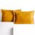 AmeliaHome Velvet musztardowe poszewki na poduszki 50x70 cm