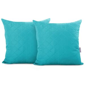 Poszewki na poduszki DecoKing AXEL w kolorze jasnego turkusu, 40x40 cm, wzór pikowany - Pościel