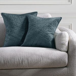 AmeliaHome LAILA graphite grey decorative cushion cover on sofa - Cushion cover