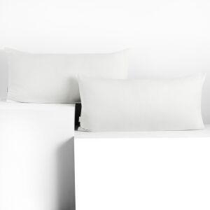 DecoKing AMBER white jersey decorative pillow cover 40x120 cm - DecoKing