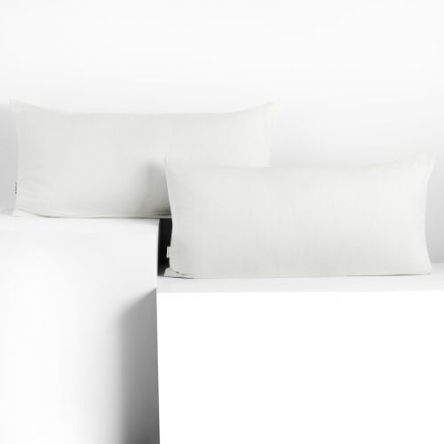 DecoKing AMBER biała poszewka dekoracyjna z dżerseju 40x120 cm