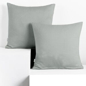 DecoKing AMBER grey jersey cushion cover 50x50 cm - Cushion cover