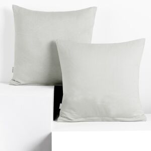 DecoKing AMBER white jersey cushion cover 50x50 cm - Cushion cover