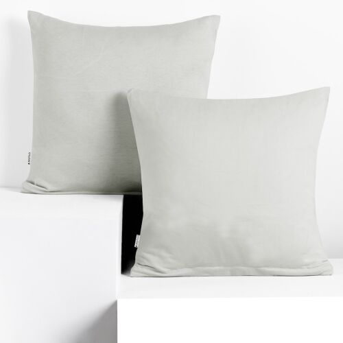 DecoKing AMBER white jersey cushion cover 50x50 cm