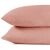Stacked DecoKing AMBER coral red jersey cushion covers