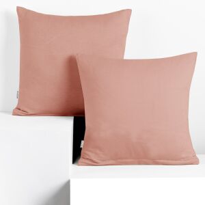 DecoKing AMBER koralowa poszewka na poduszkę z dżerseju 80x80 cm - DecoKing