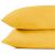 Stacked DecoKing AMBER yellow jersey pillow covers