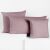 Set of DecoKing AMBER light purple jersey cushion covers