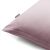 Close-up of DecoKing AMBER light purple jersey cushion cover corner