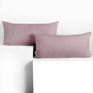 DecoKing AMBER light purple jersey cushion cover 40x80 cm - Cushion cover