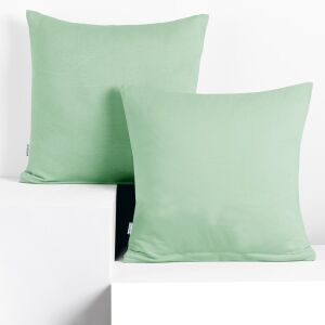 DecoKing AMBER mint green jersey cushion cover 40x40 cm - Cushion cover