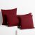 Set of DecoKing AMBER burgundy jersey pillow covers in various sizes