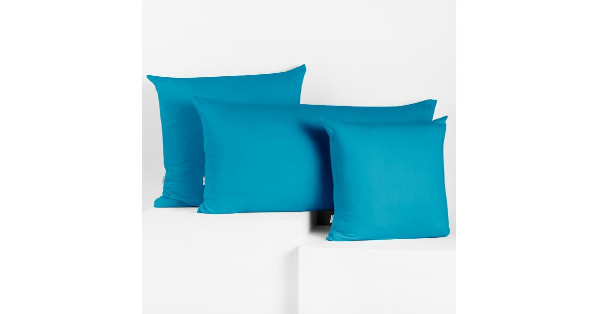 Decorative cushion cover AMBER color blue style classic fabric jersey 40x80 DecoKing 142545813