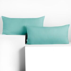 DecoKing AMBER sky blue jersey cushion cover 40x120 cm - DecoKing