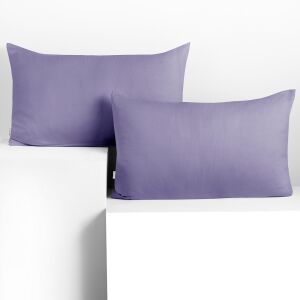 DecoKing AMBER light purple jersey cushion cover 50x60 cm - DecoKing