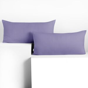 DecoKing AMBER light purple jersey pillowcase 40x80 cm - Cushion cover