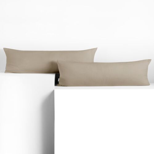 DecoKing Amber kapučíno džersejová obliečka na vankúš na telo 40x200 cm