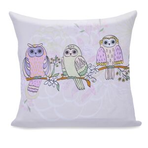 Decoking OWLS obliečka na vankúš, dekoratívna obliečka s potlačou sovy - DecoKing