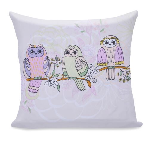 Decoking OWLS obliečka na vankúš, dekoratívna obliečka s potlačou sovy