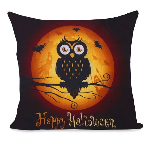 Dekoračný poťah na vankúš OWLS z mikrovlákna