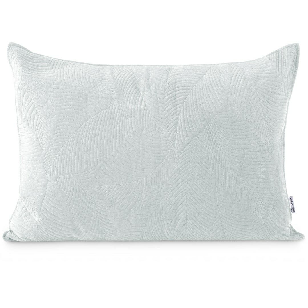 Díszpárna PALSHA szürke hímzett modern bársony, poliészter 50x70...