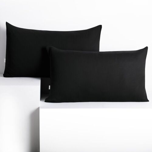 DecoKing AMBER Czarna Poszewka na Poduszkę Jersey 50x60 cm