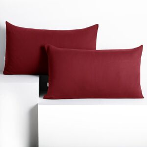 DecoKing AMBER Bordeaux Jersey Cushion Cover 50x60 cm - DecoKing