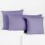 Multiple DecoKing AMBER light purple jersey cushion covers 50x50
