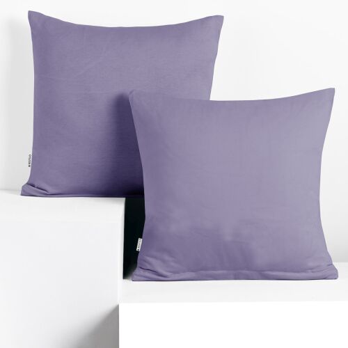 DecoKing AMBER svijetloljubičasta jersey navlaka za jastuk 50x50