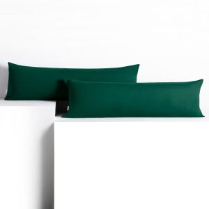 DecoKing AMBER szmaragdowozielona poszewka dekoracyjna z dżerseju, 40x145 cm - Pościel