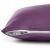 DecoKing AMBER purple jersey cushion cover with zipper closure