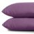 Stacked DecoKing AMBER purple jersey cushion covers