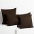 DecoKing AMBER dark brown jersey cushion covers in various sizes