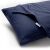 DecoKing AMBER dark blue jersey cushion cover detail