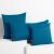 Set of DecoKing AMBER blue jersey cushion covers 50x60 cm