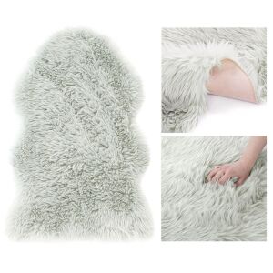 Koberec Amelia Home Dokka sivý moderný, 60x90 cm, nepravidelný tvar, koláž zobrazujúca rôzne uhly a detaily - Koberce