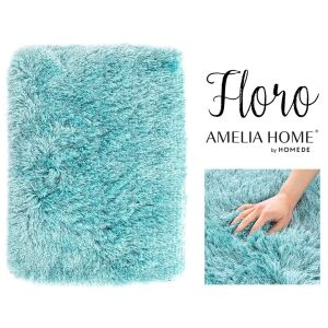 AmeliaHome FLORO blue shag rug - Rug