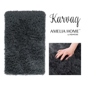 Amelia Home Karvag moderný koberec v grafitovo sivej farbe, 120x170 cm, s detailom textúry - Koberce